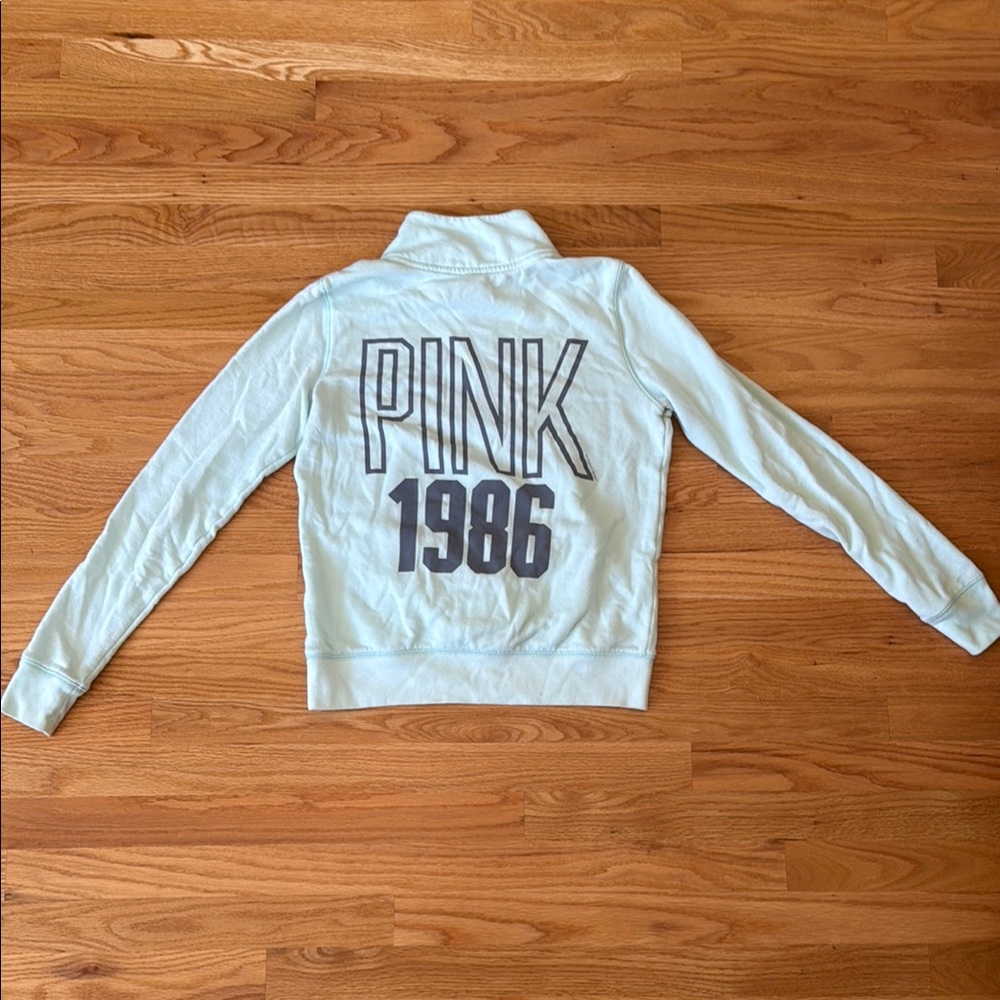 PINK Victoria's Secret White Zip-Up Jacket